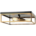 Justice Designs - Knox Square Flush-Mount - NSH-4490-MBBR - Canada Light Shop