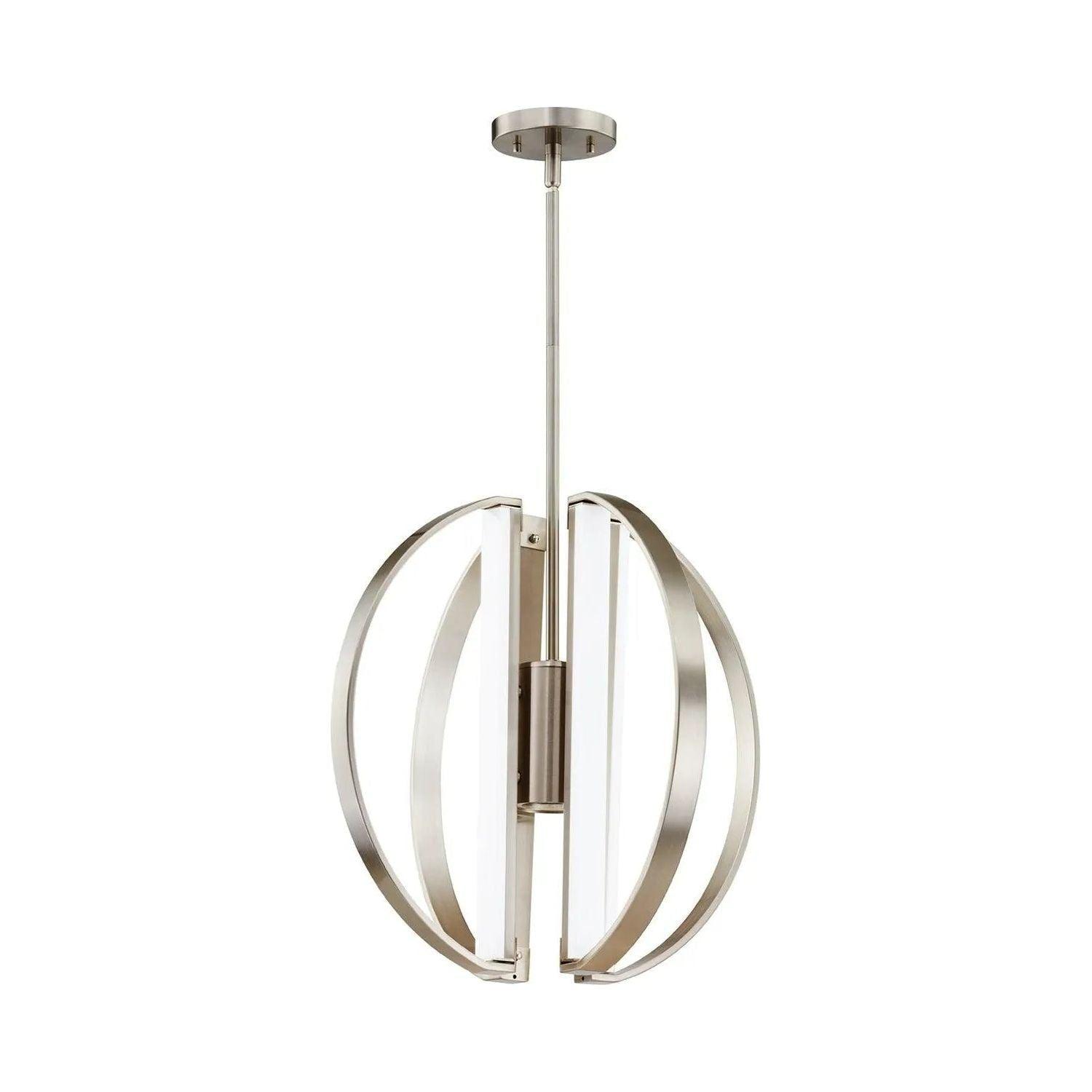Justice Designs - Liv LED Chandelier - NSH-4301-NCKL - Canada Light Shop
