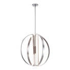 Justice Designs - Liv LED Chandelier - NSH-4301-NCKL - Canada Light Shop