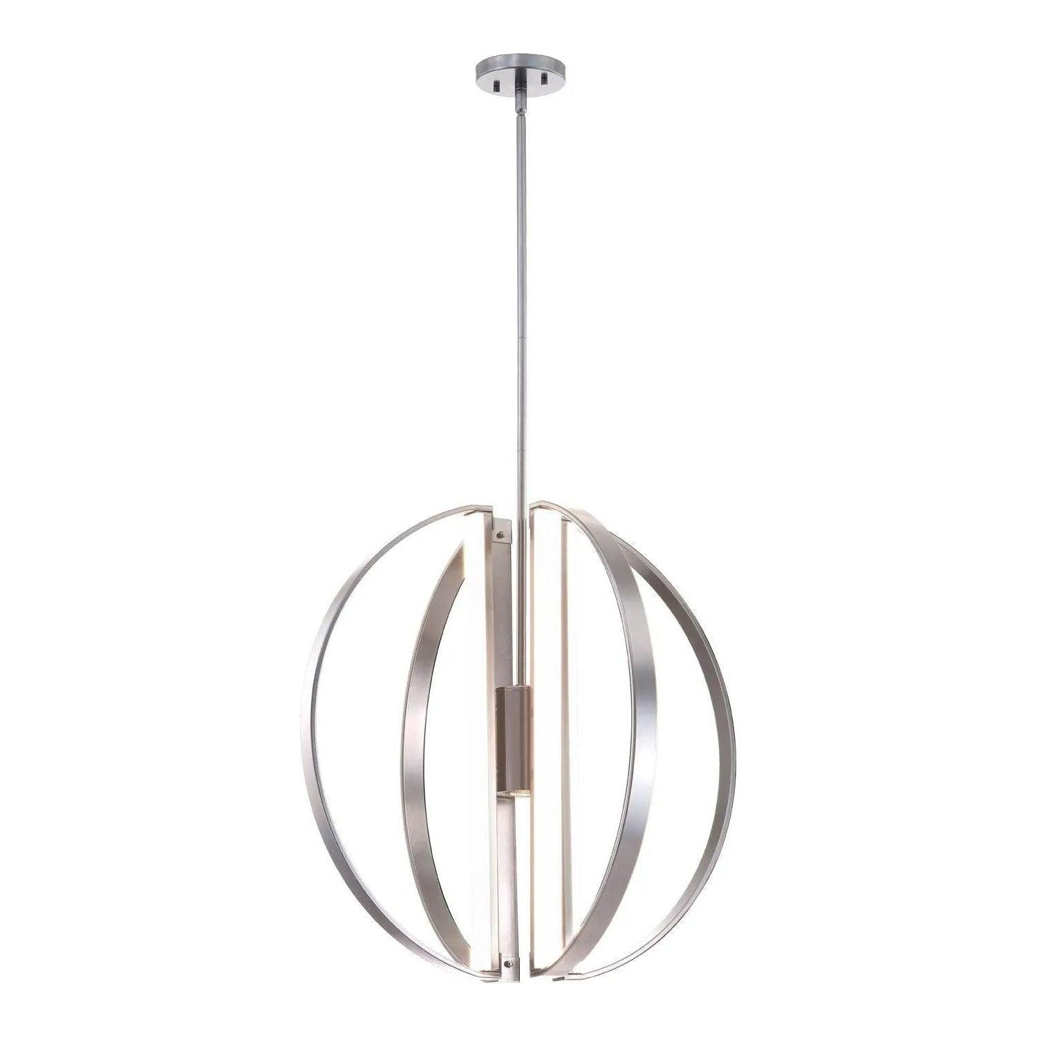 Justice Designs - Liv LED Chandelier - NSH-4301-NCKL - Canada Light Shop
