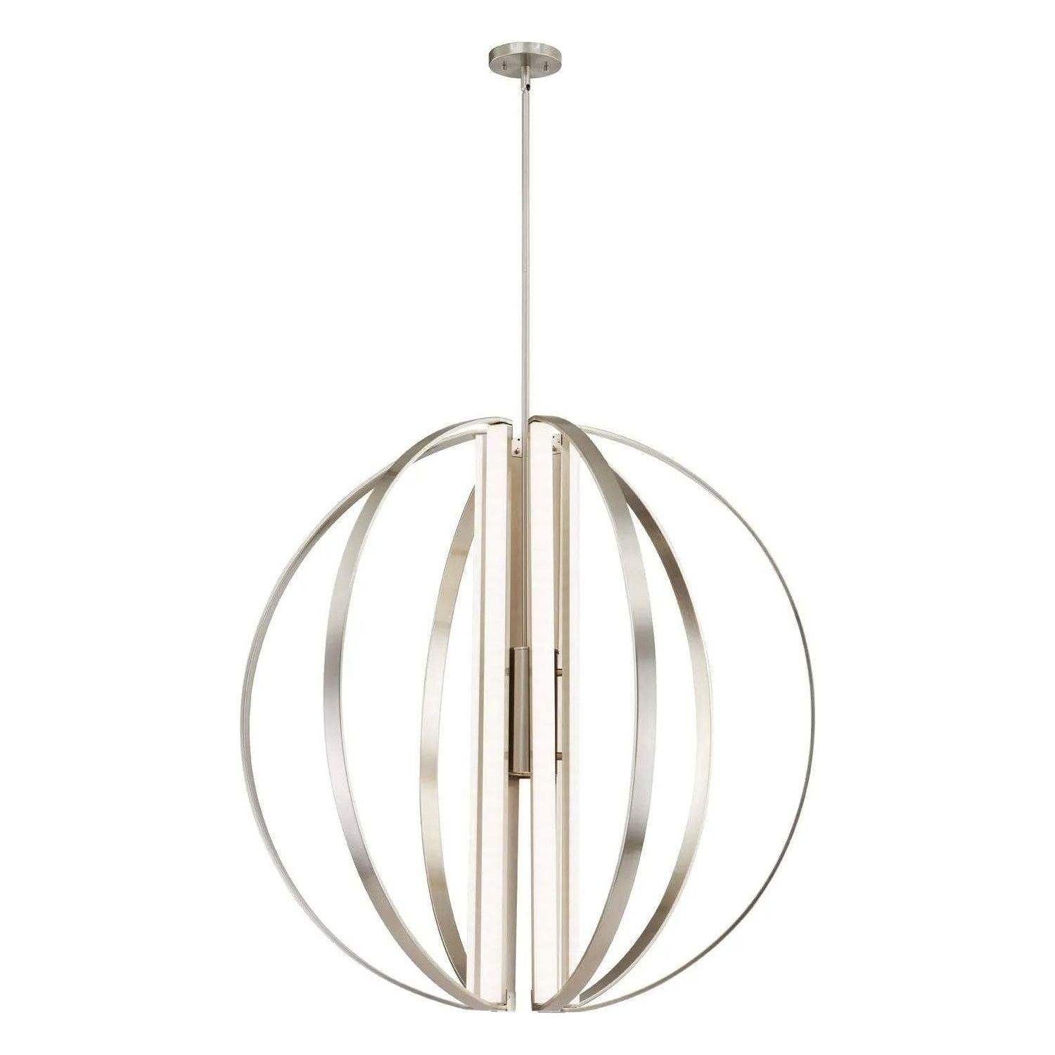 Justice Designs - Liv LED Chandelier - NSH-4301-NCKL - Canada Light Shop
