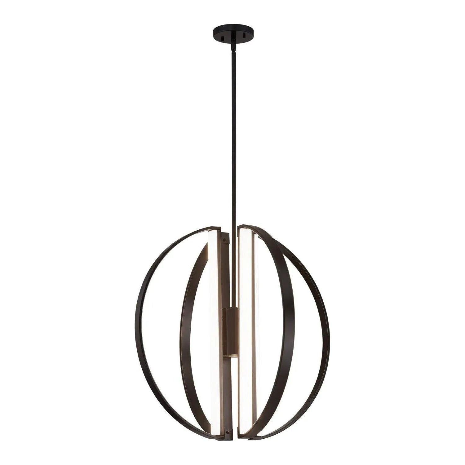 Justice Designs - Liv LED Chandelier - NSH-4301-NCKL - Canada Light Shop
