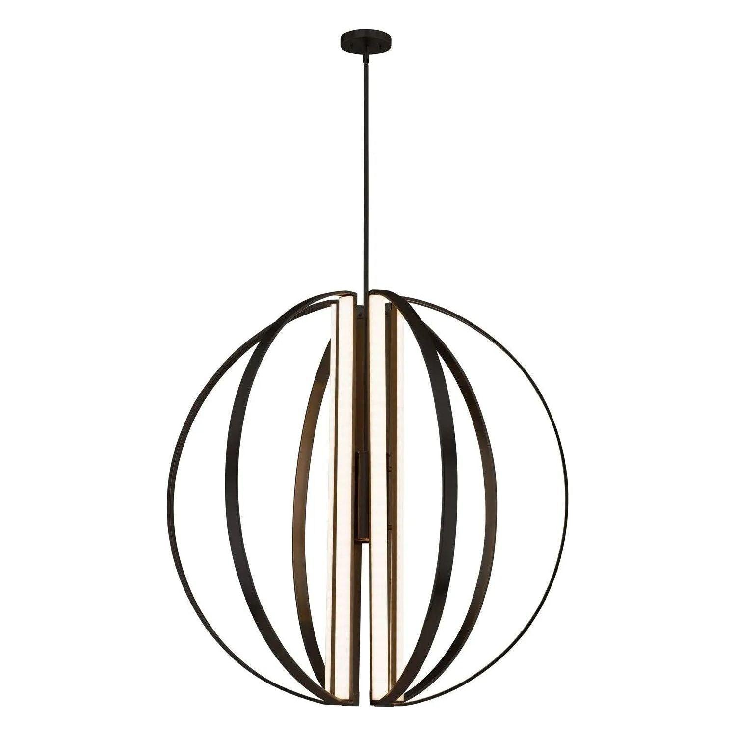 Justice Designs - Liv LED Chandelier - NSH-4301-NCKL - Canada Light Shop