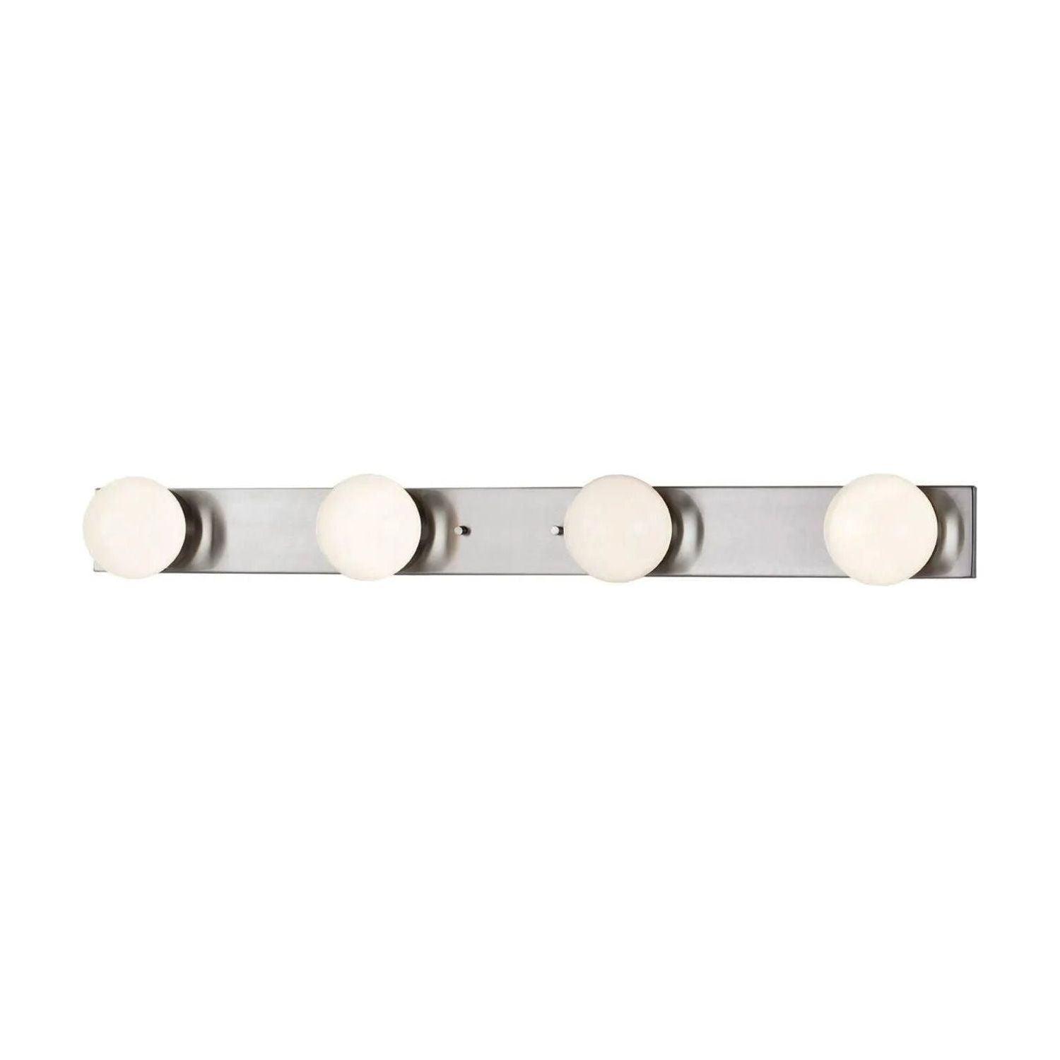 Justice Designs - Luna LED Bath Bar - FSN-4042-CLOP-BRSS - Canada Light Shop
