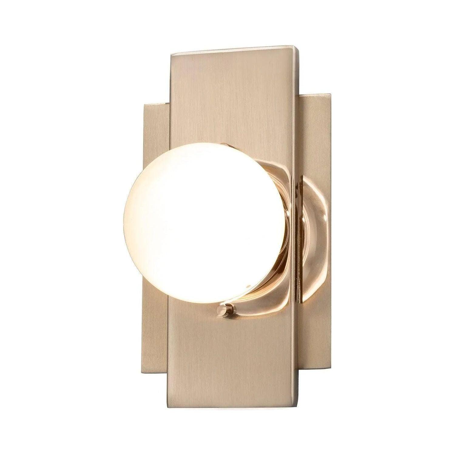 Justice Designs - Luna LED Wall Sconce - FSN-4041-CLOP-BRSS - Canada Light Shop