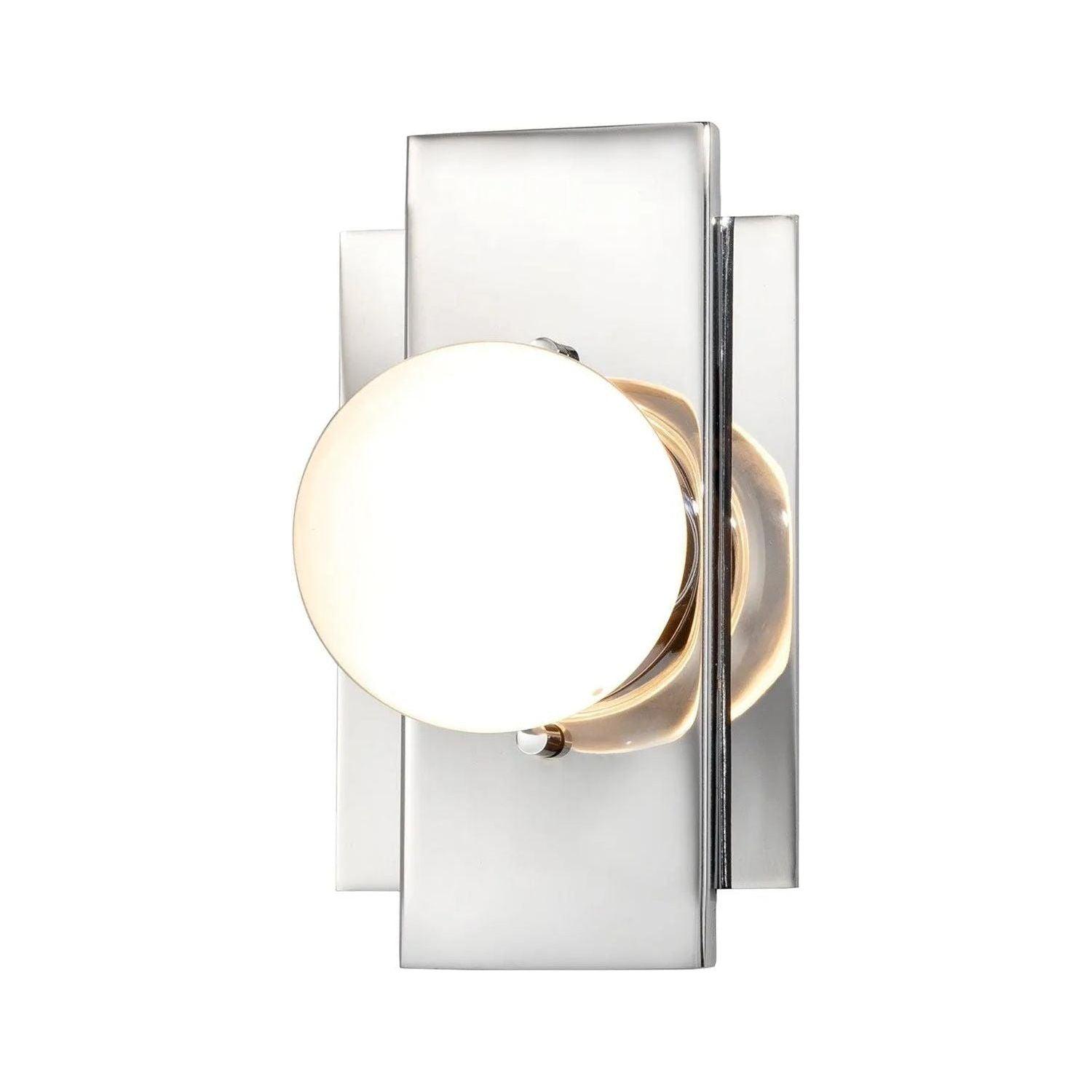 Justice Designs - Luna LED Wall Sconce - FSN-4041-CLOP-BRSS - Canada Light Shop