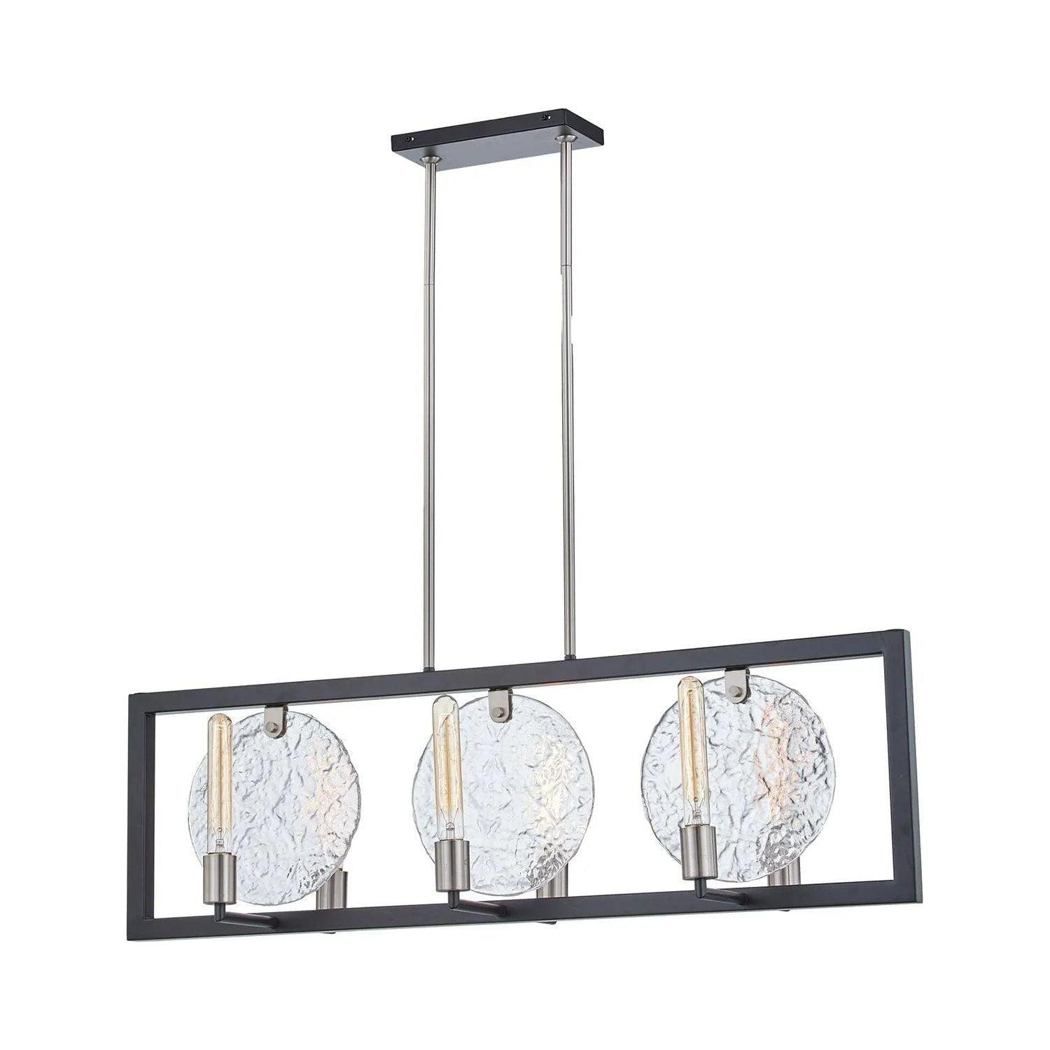 Justice Designs - Orion Island Chandelier - FSN-4380-CLRT-MBNK - Canada Light Shop