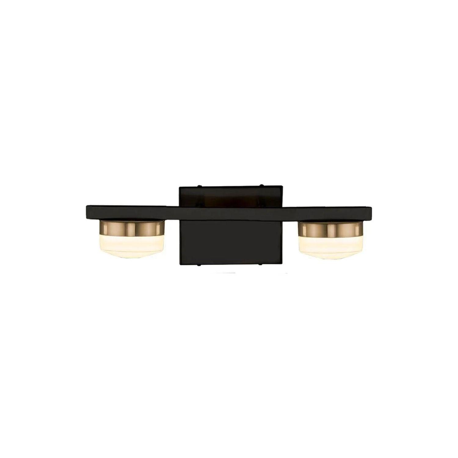 Justice Designs - Puck LED Bath Bar - FSN-8992-OPAL-MBBR - Canada Light Shop