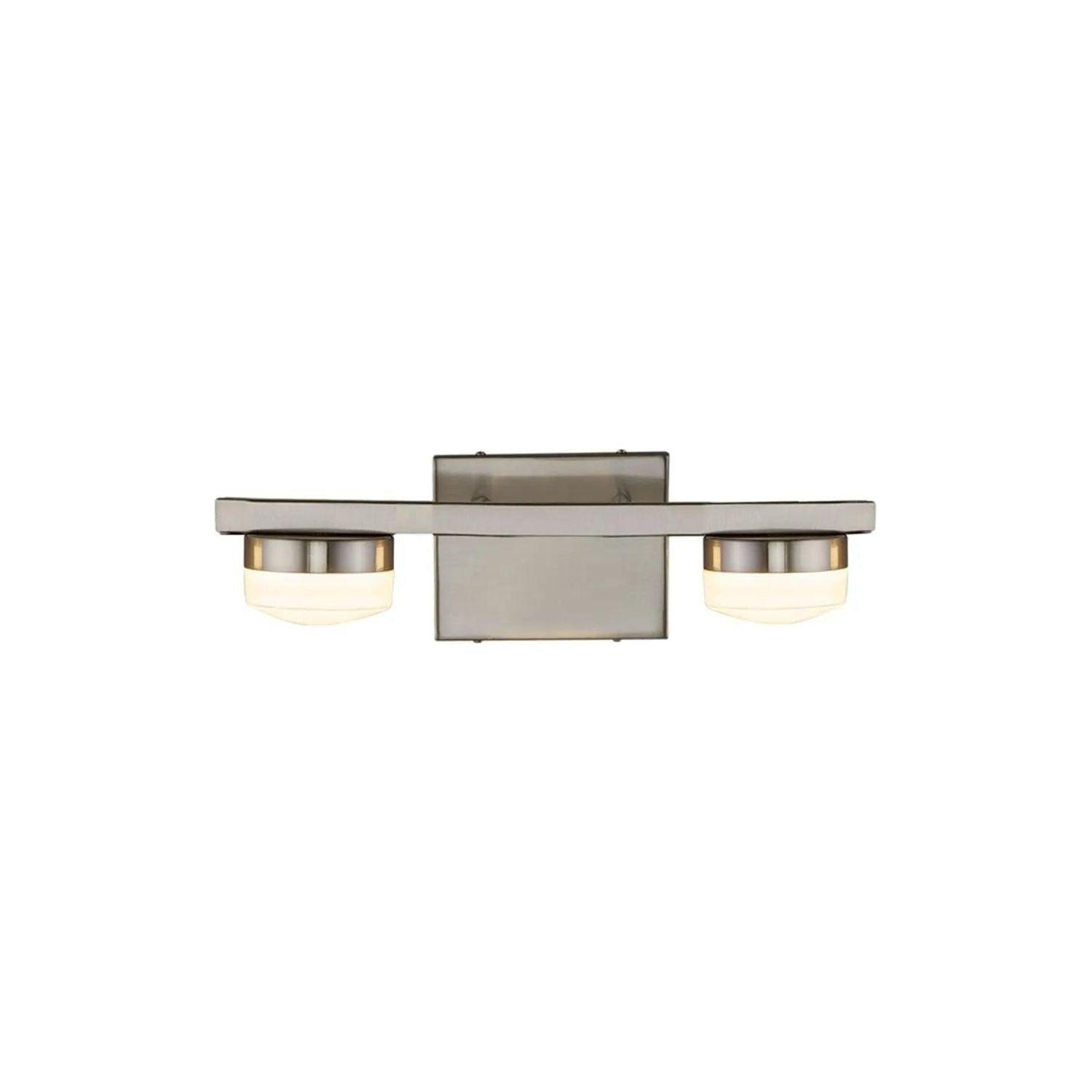 Justice Designs - Puck LED Bath Bar - FSN-8992-OPAL-NCKL - Canada Light Shop
