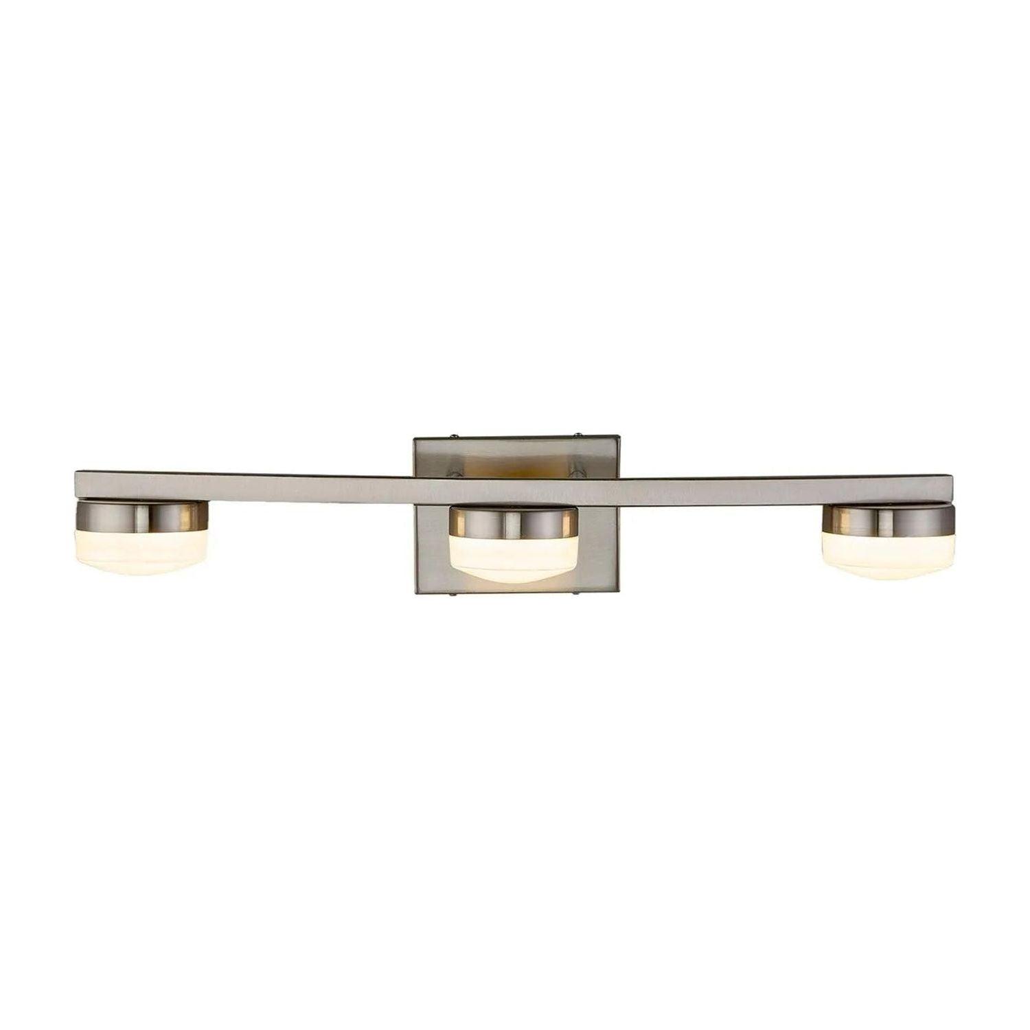 Justice Designs - Puck LED Bath Bar - FSN-8993-OPAL-NCKL - Canada Light Shop