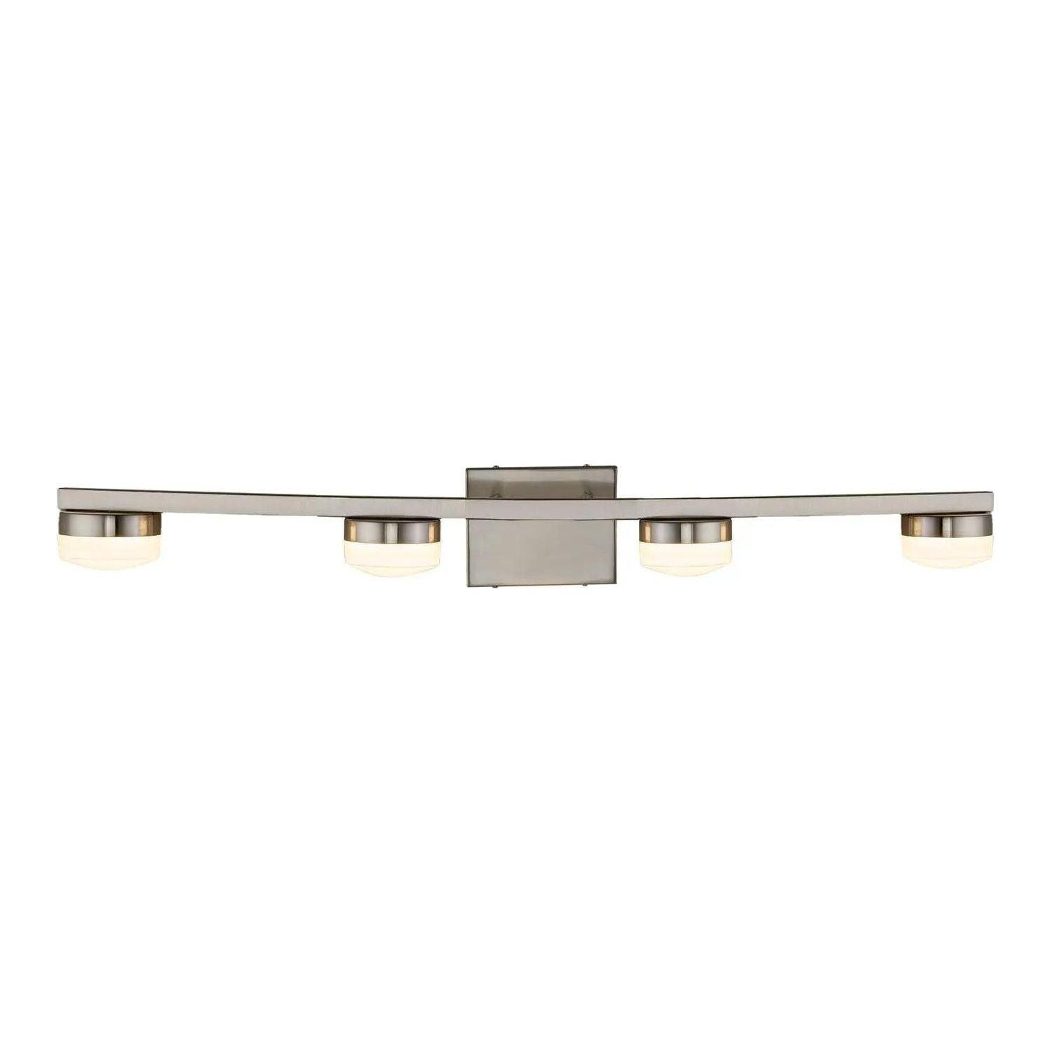 Justice Designs - Puck LED Bath Bar - FSN-8994-OPAL-NCKL - Canada Light Shop