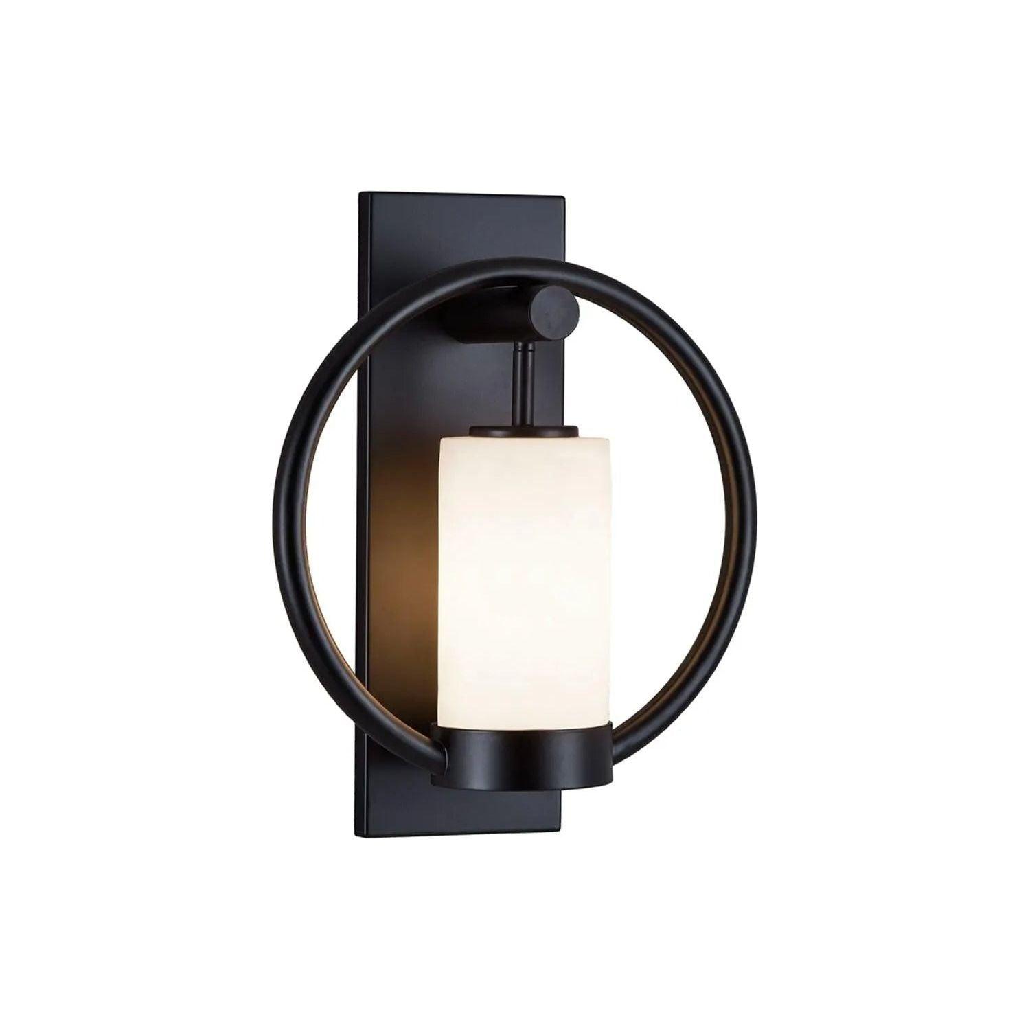 Justice Designs - Redondo Outdoor Wall Sconce - CLD-7732W-MBLK - Canada Light Shop