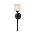 Justice Designs - Sequoia Wall Sconce - FSN-4331-OPAL-MBLK - Canada Light Shop
