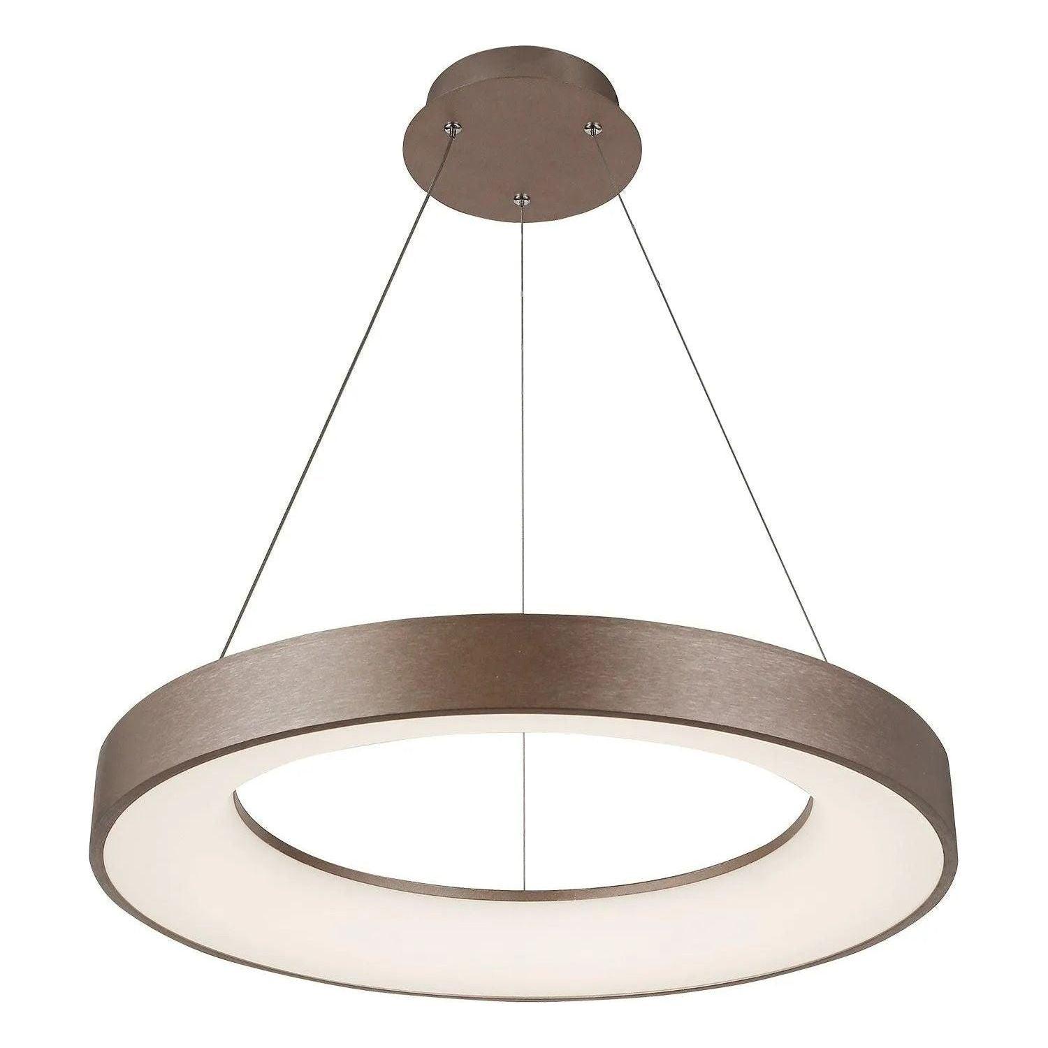 Justice Designs - Sway LED Pendant - ACR-4060-OPAL-LTBZ - Canada Light Shop