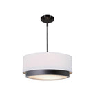 Justice Designs - Tate LED Semi-Flush /Pendant - FAB-4475-WHTE-NCKL - Canada Light Shop