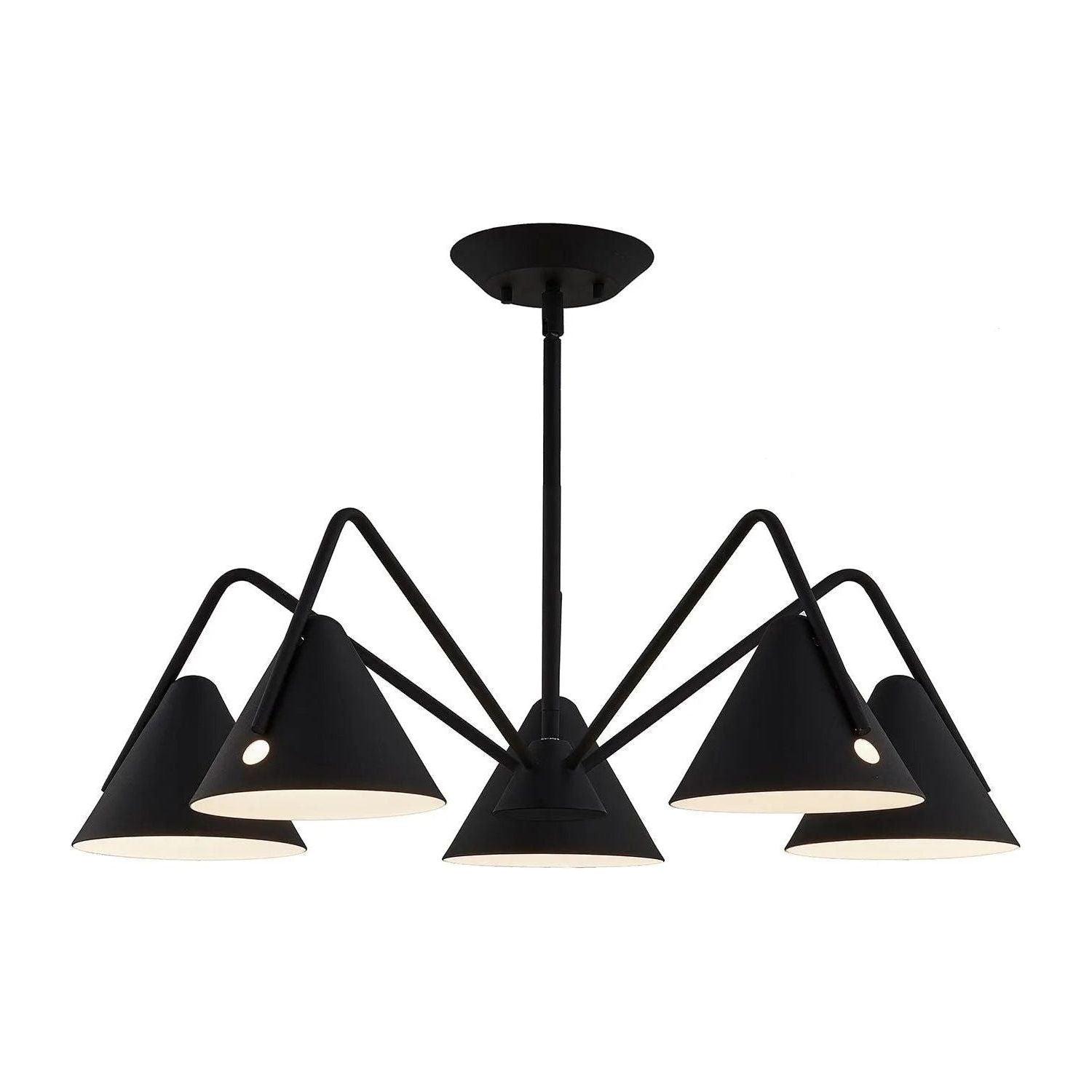 Justice Designs - Zag LED Chandelier - NSH-4245-MBTX - Canada Light Shop
