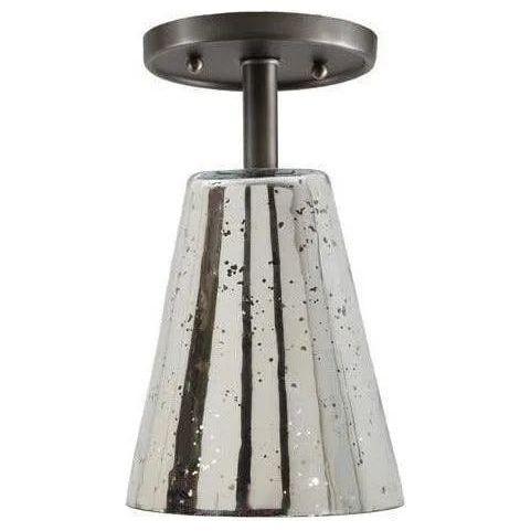 JVI Designs - Grand Central Glass Cone Flush Mount - 1301-18 G2-AM - Canada Light Shop