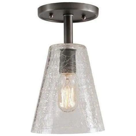 JVI Designs - Grand Central Glass Cone Flush Mount - 1301-18 G2-CK - Canada Light Shop