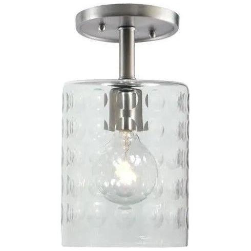 JVI Designs - Grand Central Hammered Glass Flush Mount - 1301-17 G10 - Canada Light Shop
