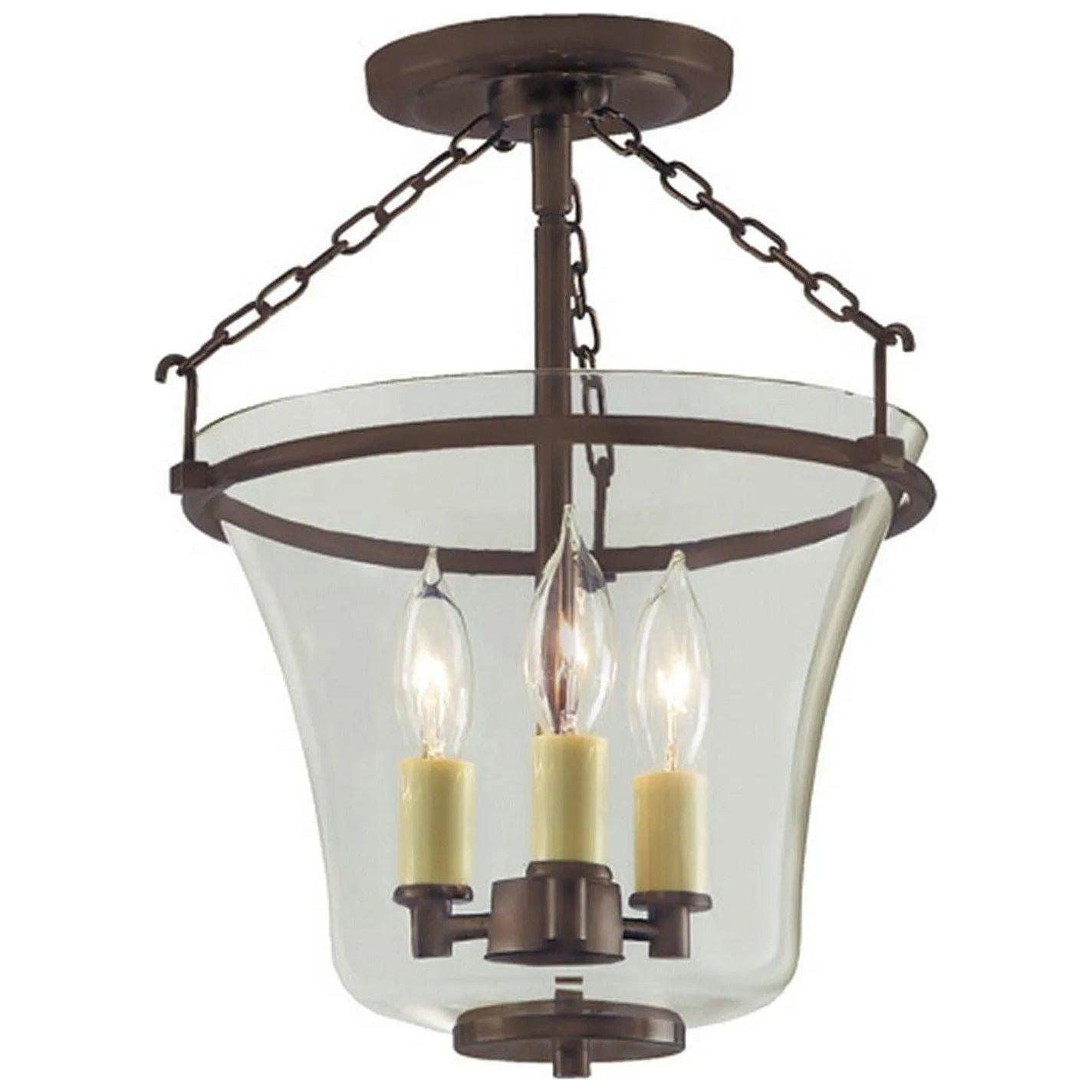 JVI Designs - Greenwich Semi Flush Mount - 1182-08 - Canada Light Shop