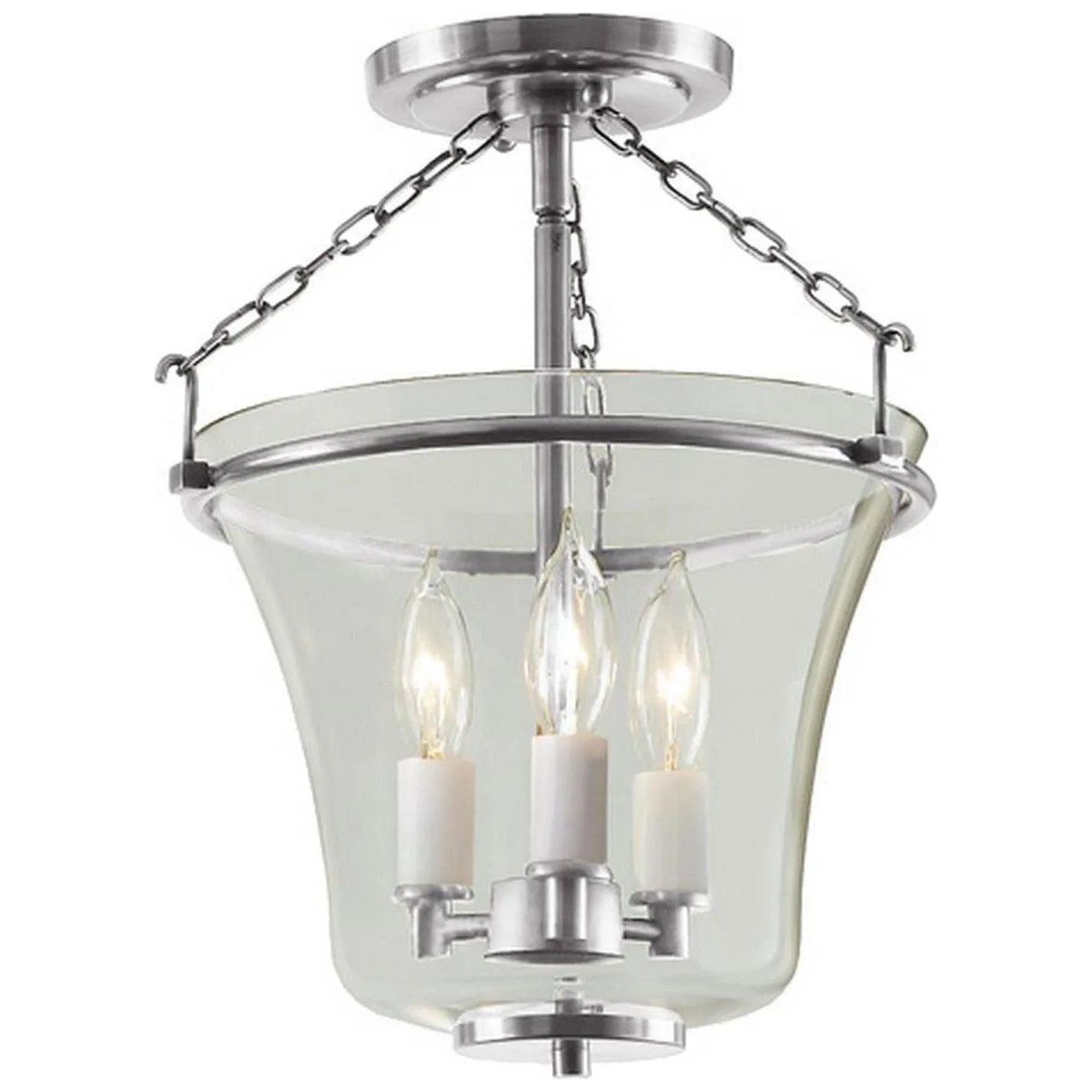 JVI Designs - Greenwich Semi Flush Mount - 1182-17 - Canada Light Shop