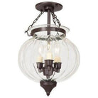JVI Designs - Melon Semi Flush Mount - 1053-08 - Canada Light Shop