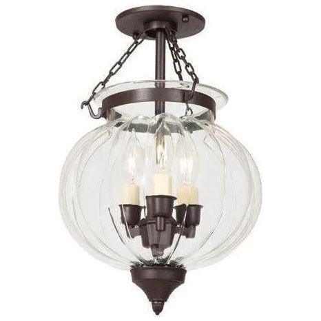 JVI Designs - Melon Semi Flush Mount - 1053-08 - Canada Light Shop