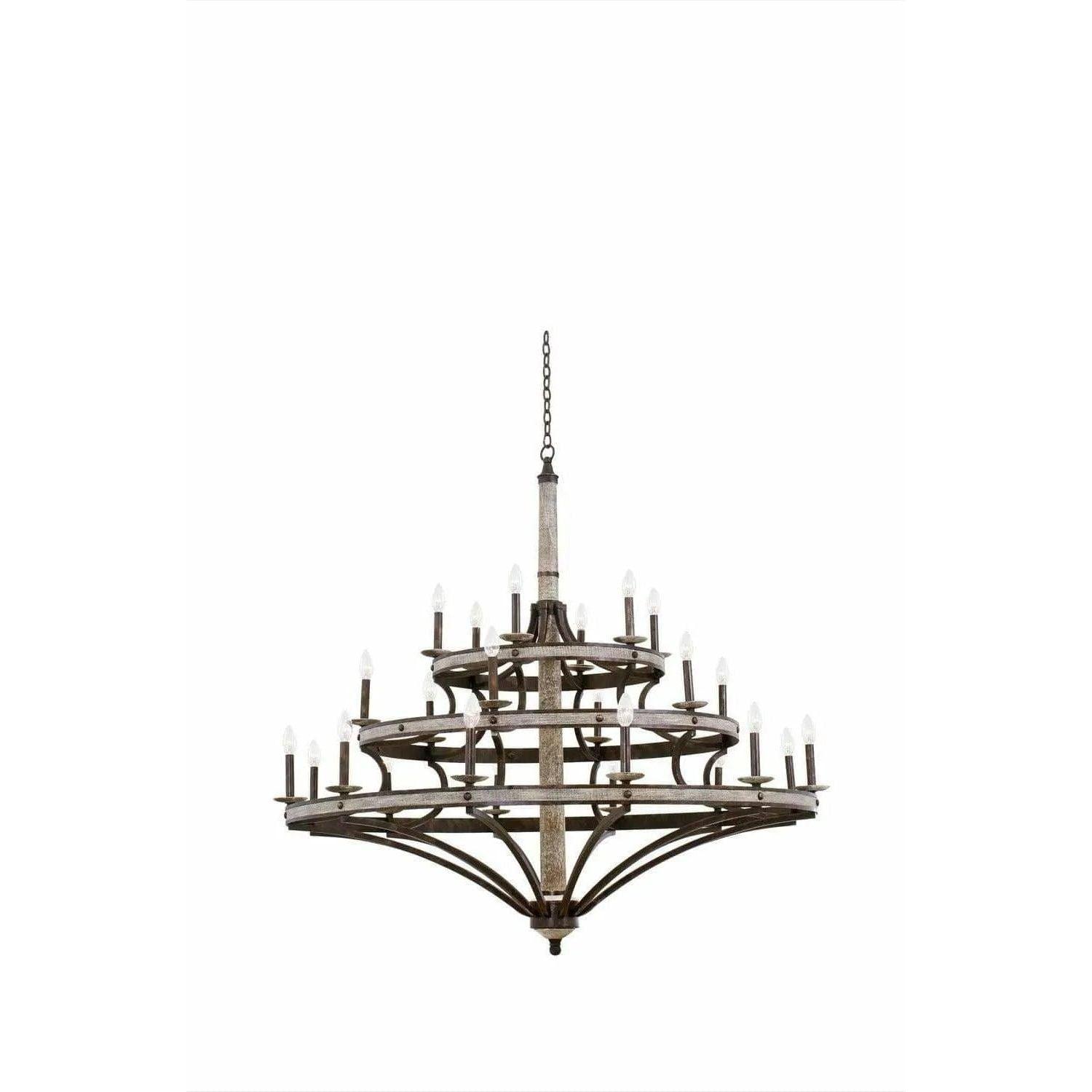 Kalco - Coronado 3-Tier Chandelier - 7044FG - Canada Light Shop