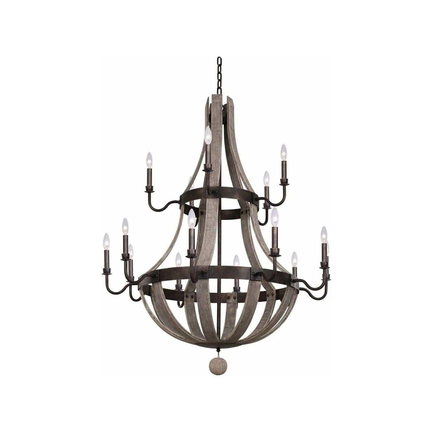 Kalco - Harper 2-Tier Chandelier - 506873FG - Canada Light Shop
