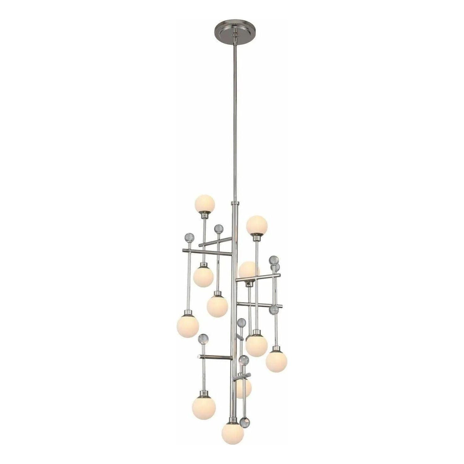 Kalco - Mercer LED Foyer Chandelier - 508650PN - Canada Light Shop