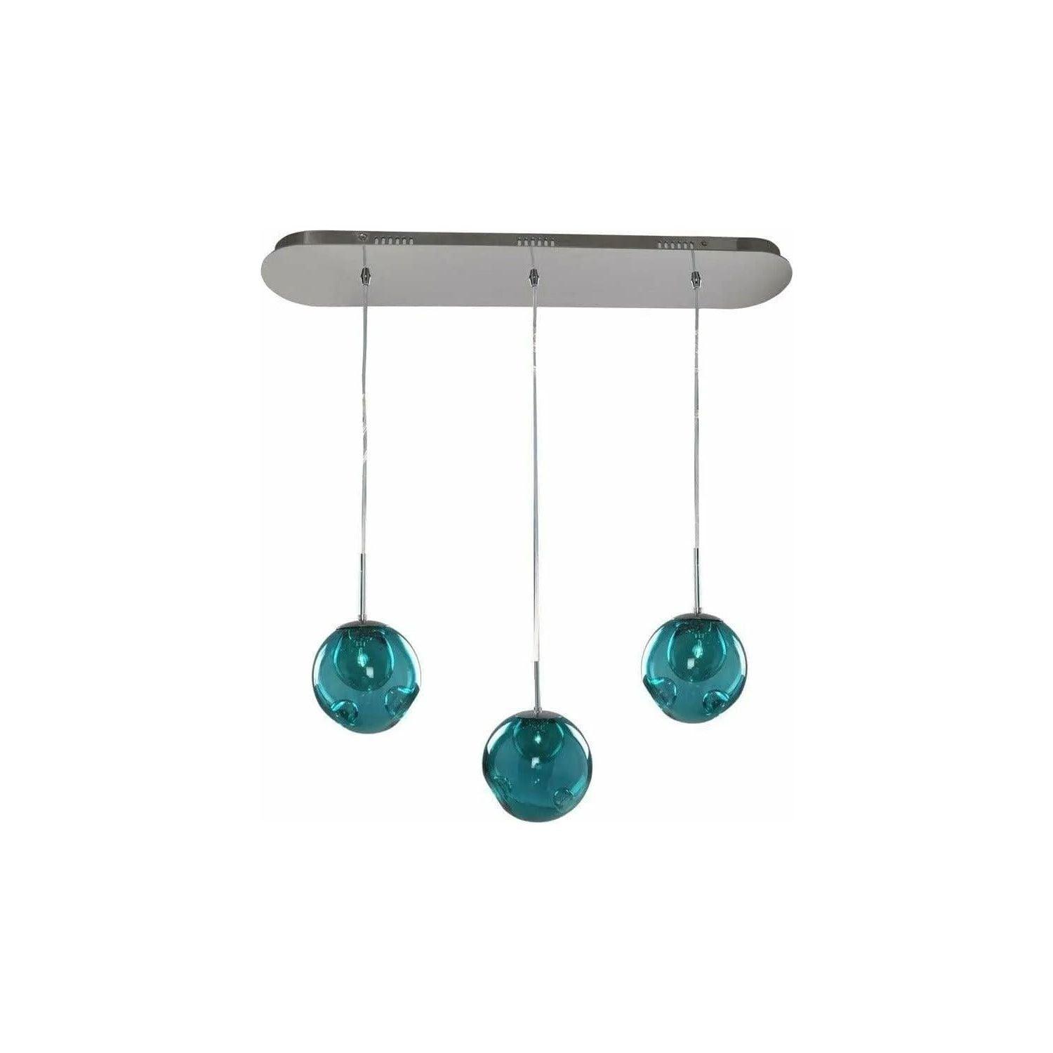 Kalco - Meteor Island Pendant - 309542CH/AQUA - Canada Light Shop