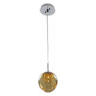 Kalco - Meteor Mini Pendant - 309510CH/AMBER - Canada Light Shop