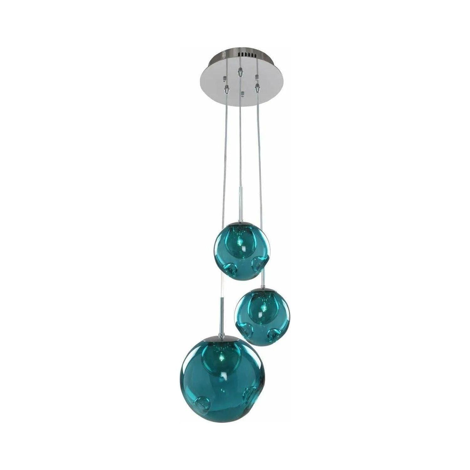 Kalco - Meteor Pendant - 309540CH/AQUA - Canada Light Shop