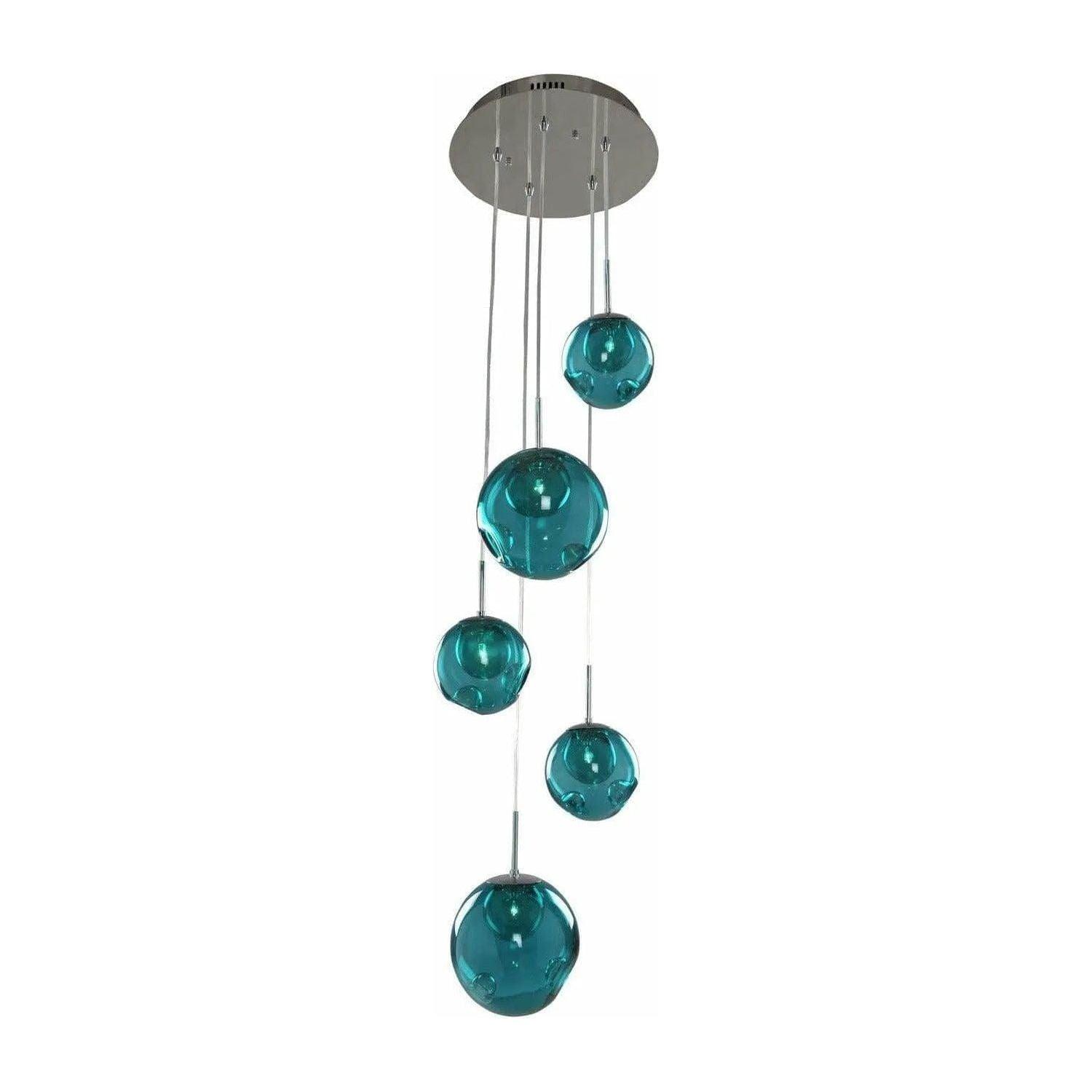 Kalco - Meteor Pendant - 309541CH/AQUA - Canada Light Shop