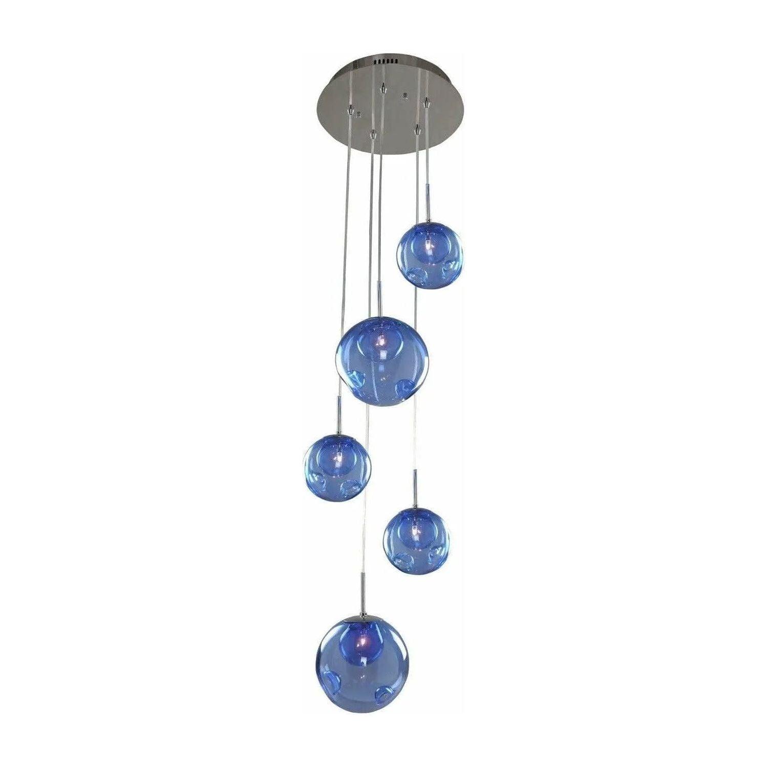 Kalco - Meteor Pendant - 309541CH/SAPPH - Canada Light Shop