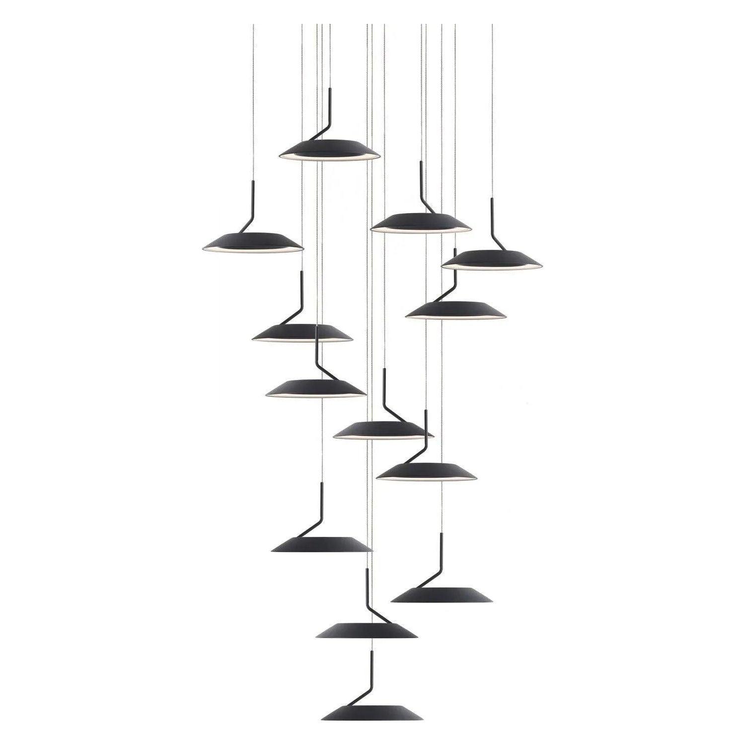Koncept - Royyo LED 13-Light Pendant - RYP-C13-SW-MTB - Canada Light Shop