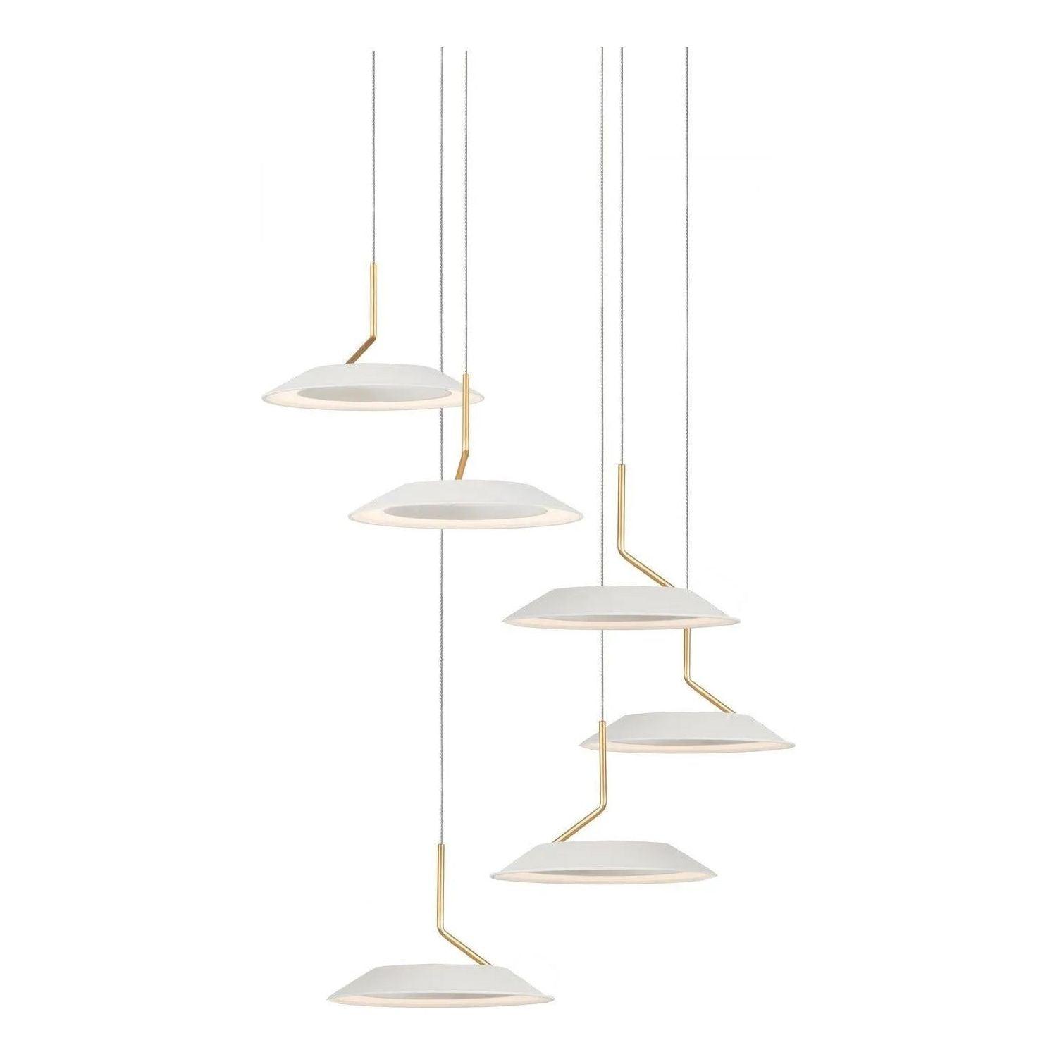 Koncept - Royyo LED 6-Light Pendant - RYP-C6-SW-MWG - Canada Light Shop