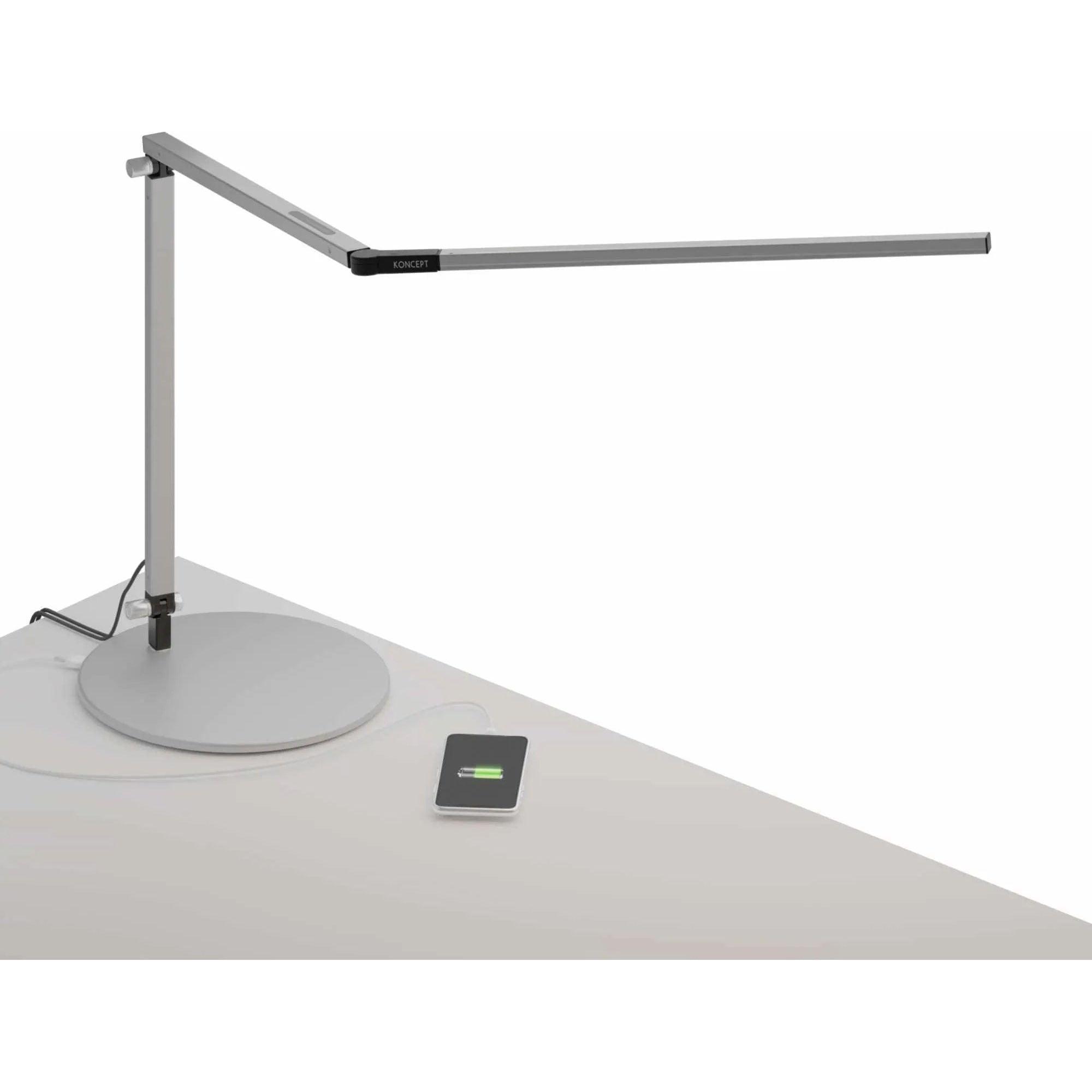 Koncept - Z-Bar LED Desk Lamp - AR3000-CD-SIL-USB - Canada Light Shop