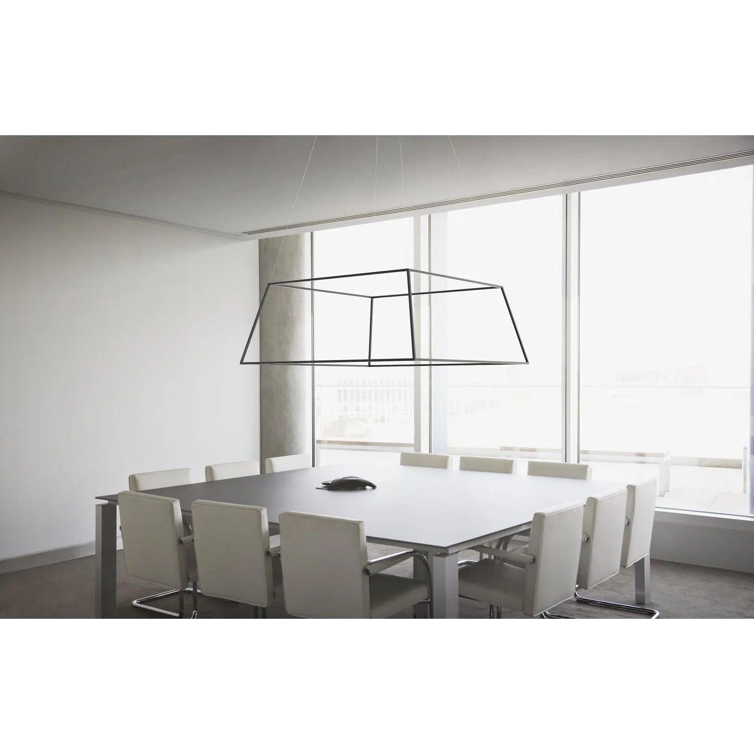 Koncept - Z-Bar Rise Square 48-Inch LED Pendant - ZBP-48-RS-SW-MTB-CNP - Canada Light Shop