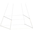 Koncept - Z-Bar Rise Square 48-Inch LED Pendant - ZBP-48-RS-SW-MWT-CNP - Canada Light Shop