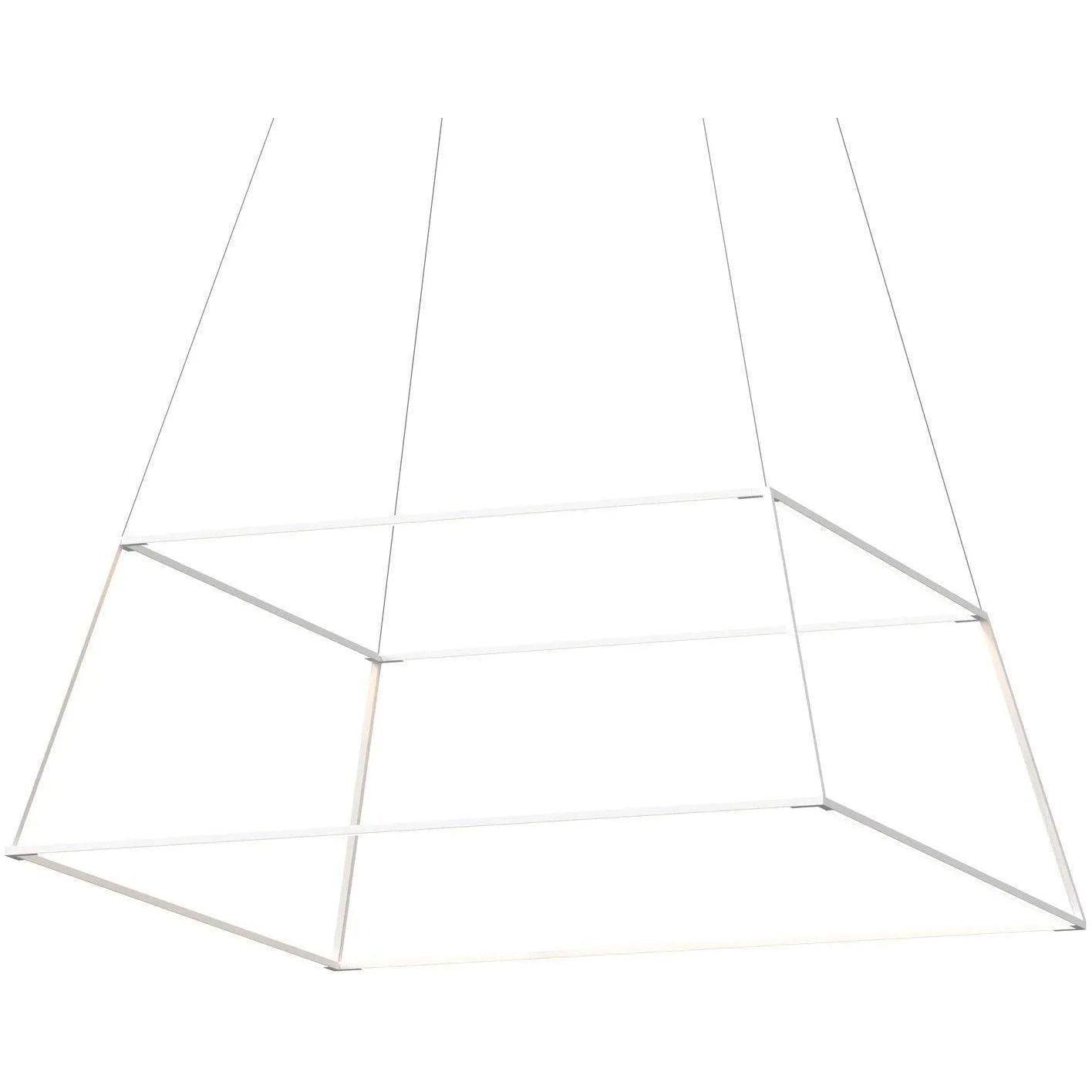 Koncept - Z-Bar Rise Square 48-Inch LED Pendant - ZBP-48-RS-SW-MWT-CNP - Canada Light Shop