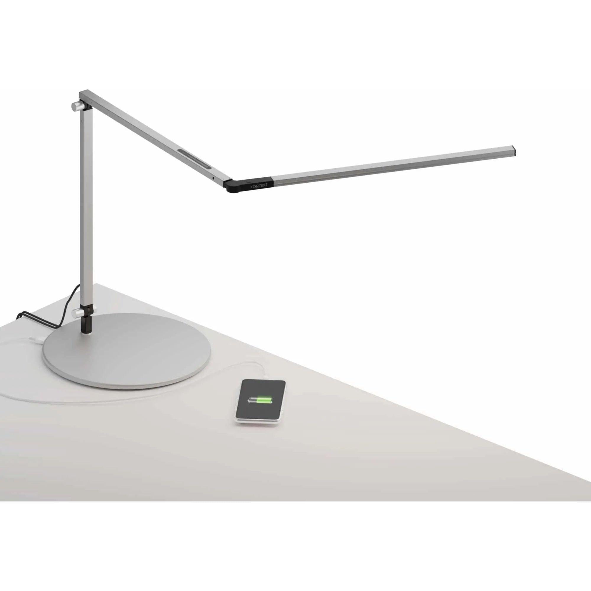Koncept - Z-Bar Slim LED Desk Lamp - AR3200-CD-SIL-USB - Canada Light Shop
