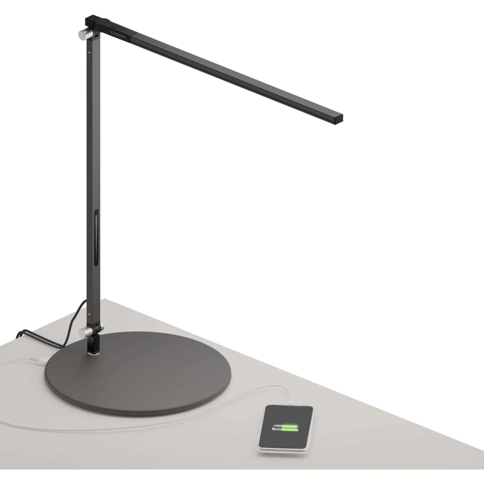 Koncept - Z-Bar Solo LED Desk Lamp - AR1000-CD-MBK-USB - Canada Light Shop