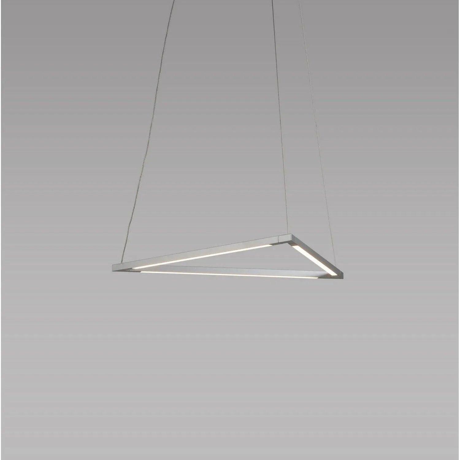 Koncept - Z-Bar Triangle 16-Inch LED Pendant - ZBP-16-T-SW-SIL-CNP - Canada Light Shop
