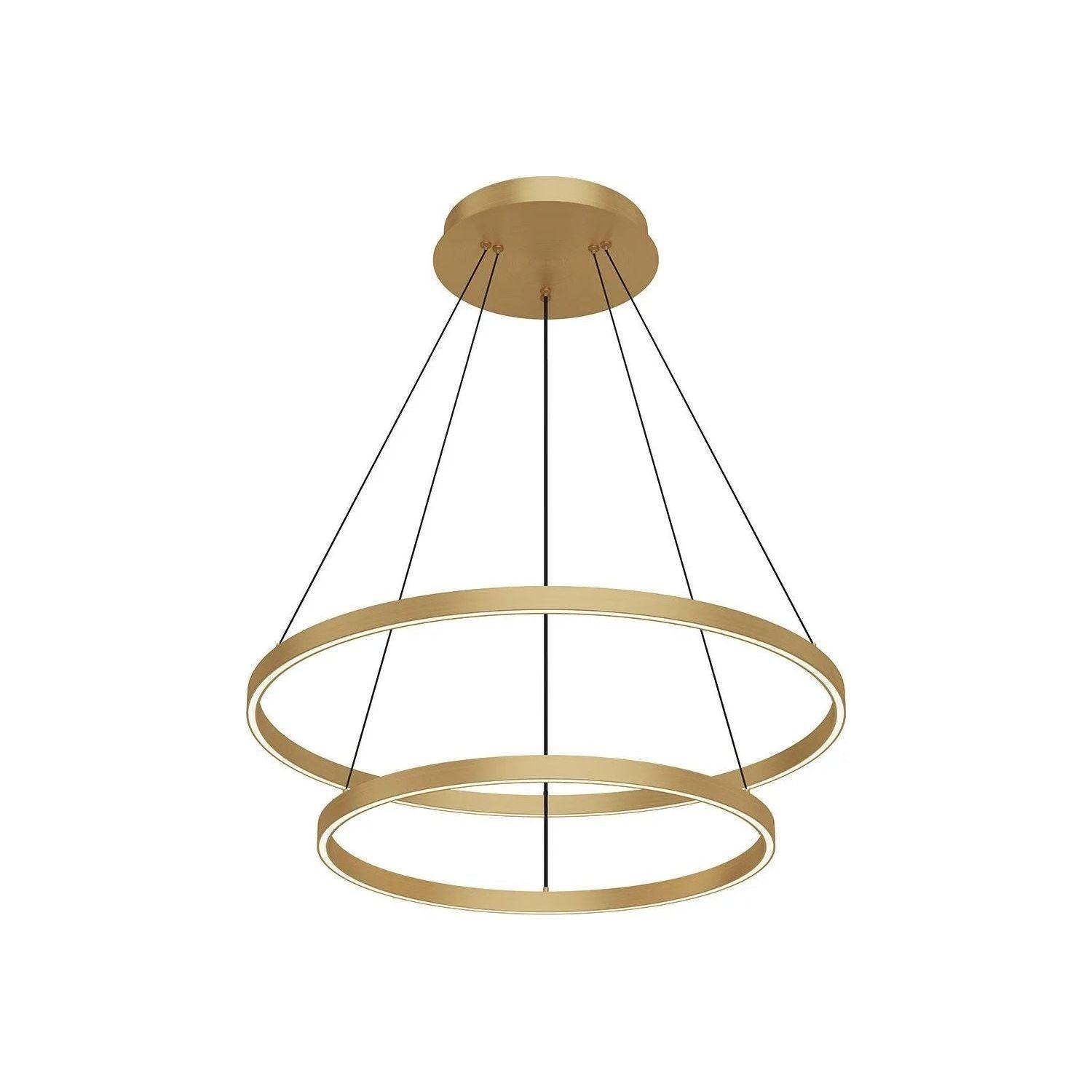 Kuzco Lighting - Cerchio LED Chandelier - CH87224-BG - Canada Light Shop
