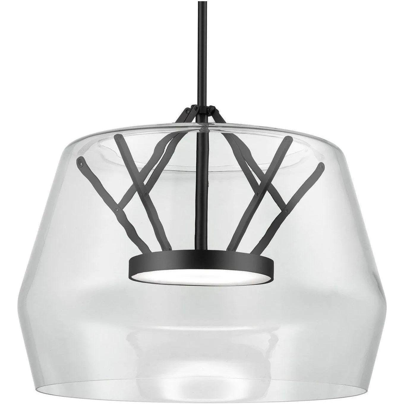 Kuzco Lighting - Deco LED Pendant - PD61418-CL/BK - Canada Light Shop