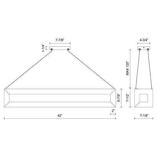 Kuzco Lighting - Morina LED Linear Pendant - LP32942-WK - Canada Light Shop