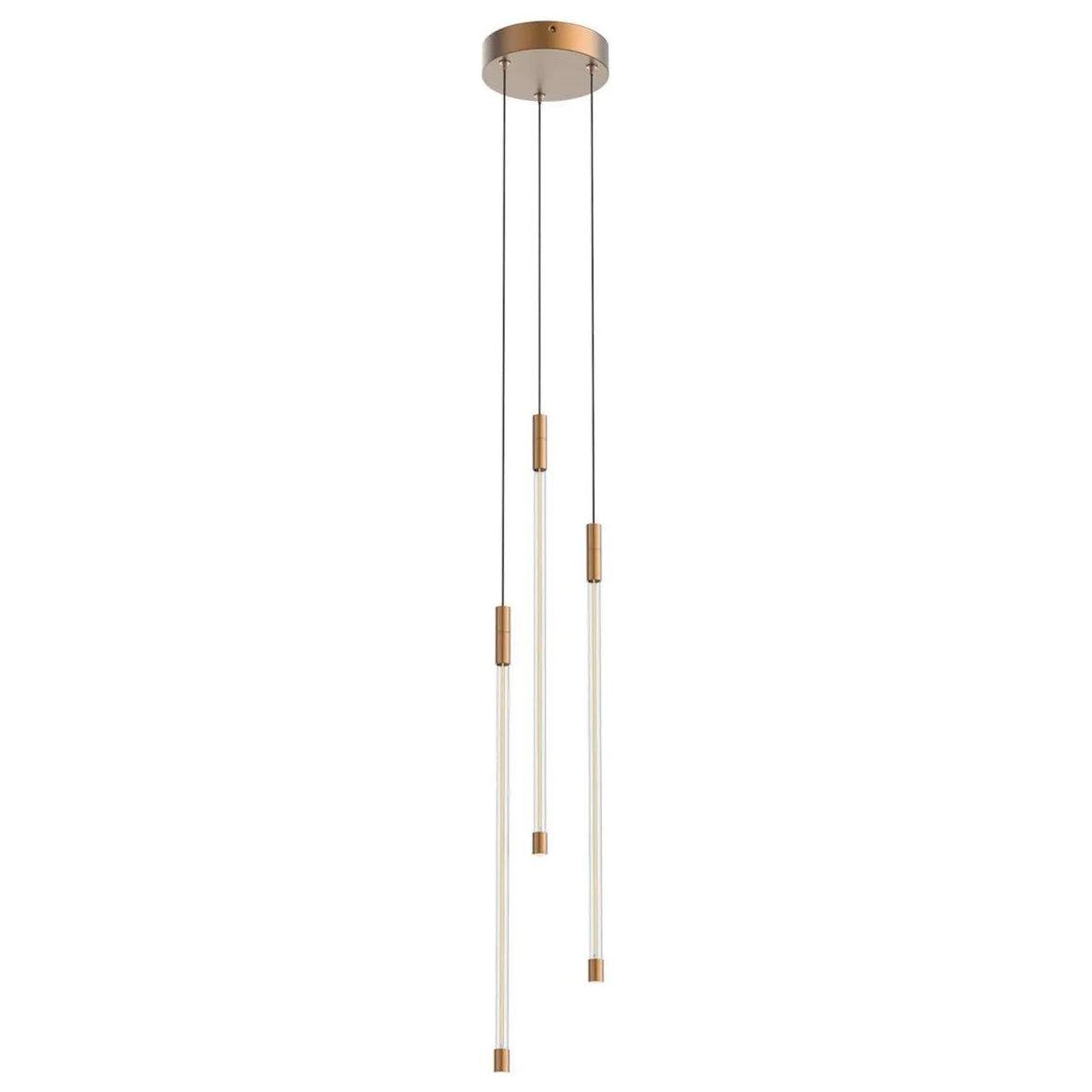 Kuzco Lighting - Motif LED Triple Multi-Pendant - MP75221-BG - Canada Light Shop