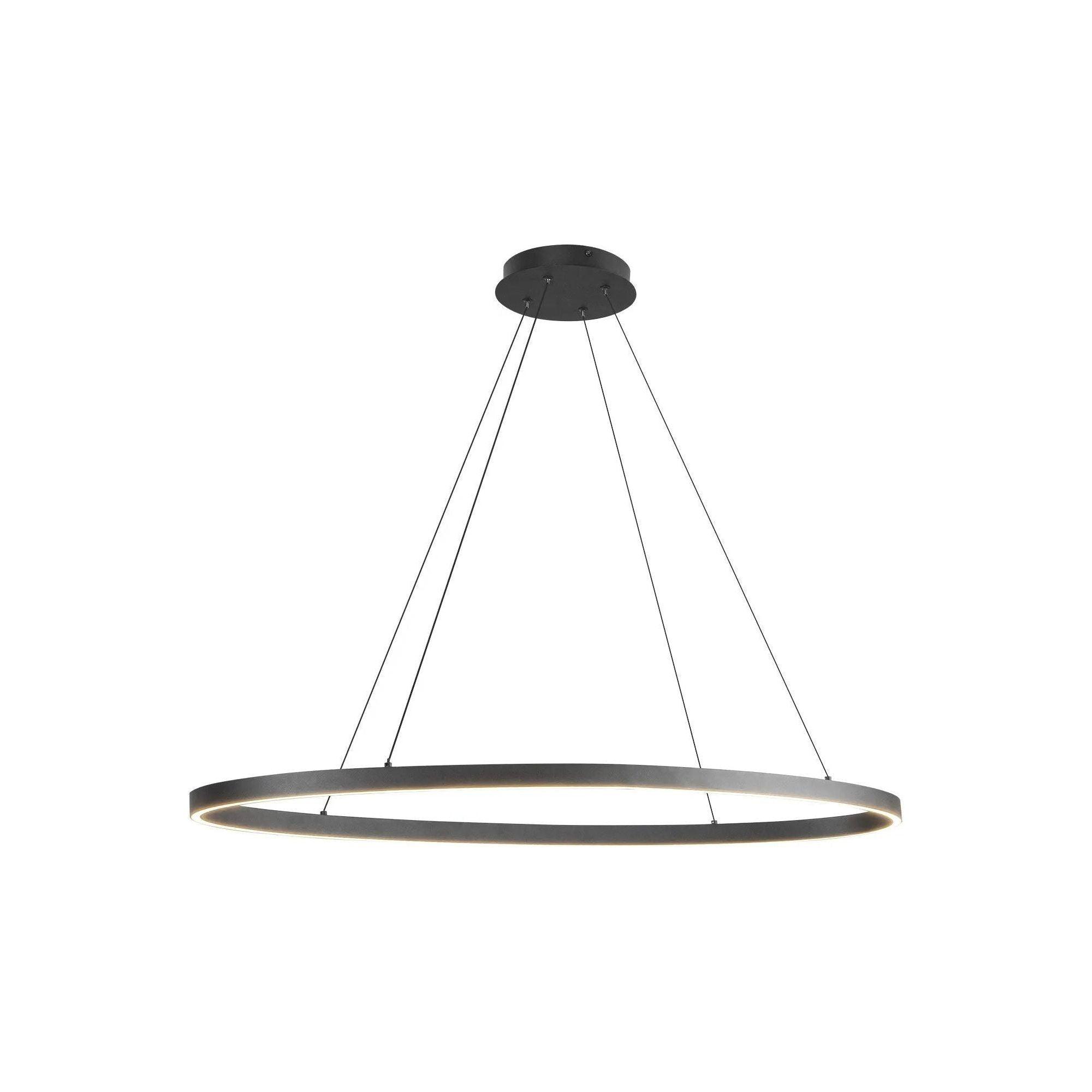 Kuzco Lighting - Ovale LED Linear Pendant - LP79140-BK - Canada Light Shop
