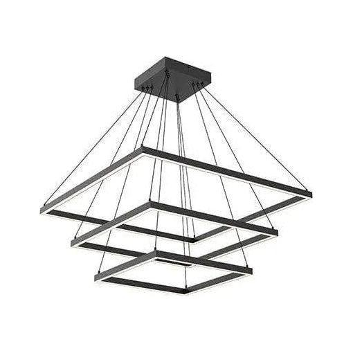 Kuzco Lighting - Piazza 3-Tier Chandelier - CH88332-BK - Canada Light Shop
